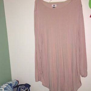 light pink long sleeve